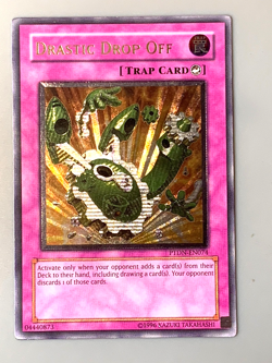 yugioh Drastic Drop Off PTDN-EN074 Ultimate unlimited Edition light played - Image 2
