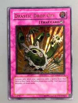 yugioh Drastic Drop Off PTDN-EN074 Ultimate unlimited Edition light played - Image 3