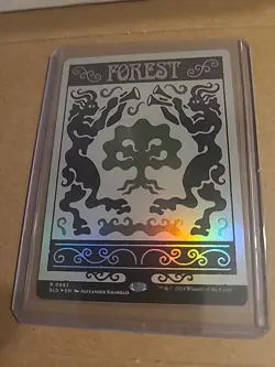 NM FOIL Forest SLD #892 Secret Lair Bonus Card - Magic the Gathering - MTG - Image 1