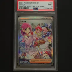 PSA 9 MINT Lacey Stellar Crown Full Art Holo Pokemon Card 172/142 - Image 1