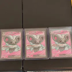 Pokemon TCG Cinccino ex 105/086 Cri Holo ENG 3 Card Lot - Image 1