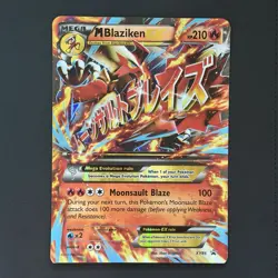 Pokemon TCG M Blaziken EX XY86 Black Star Promo Holo Full Art Jumbo Card - Image 1