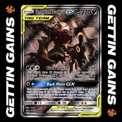 Umbreon & Darkrai GX - SM241 - Black Star Promo - Pokemon Card - LP - Image 1
