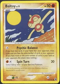 Baltoy 60/106 Great Encounters Regular - Pokemon Card - Image 1