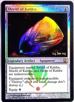 Shield of Kaldra Prerelease Cards Promo Magic: The Gathering Foil NM/M - Image 1