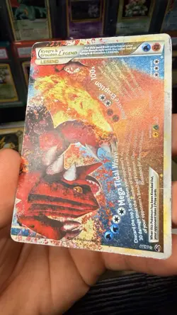 Pokemon TCG Kyogre Groudon Legend Undaunted (Groudon bottom) DMG Condition - Image 5
