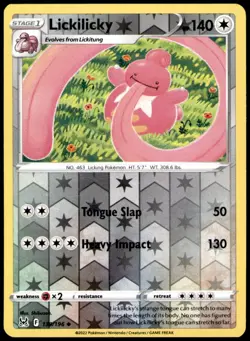 Lickilicky 139/196 Uncommon Lost Origin Pokemon Reverse Holo Near Mint - Image 1