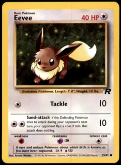 Eevee 55/82 Common Team Rocket Pokemon Near Mint - Image 1