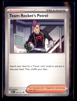 Pokemon Team Rocket’s Petrel 207/217 ASC ME: Ascended Heroes 4 Lot - Image 1