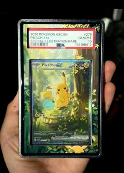2026 POKEMON ASC EN-ASCENDED HEROES SPECIAL ILLUSTRATION RARE PIKACHU EX PSA 10 - Image 1