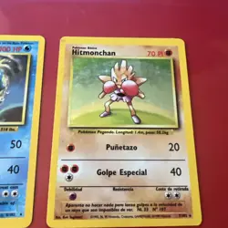 Set Of 3 1999 Pokemon Base Sets , Gyarados Holo, Dragonite Non Holo, & SP Hitmon - Image 3
