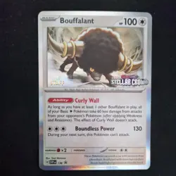 Bouffalant SVP 136 Pokemon Stellar Crown Prerelease STAFF Promo - Image 1