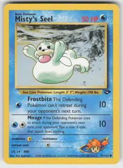 Misty's Seel Common Gym Challenge 091/132 Pokemon - Image 1