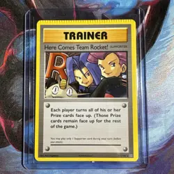 Pokemon TCG Full Top Crimp Error Here Comes Team Rocket 2016 113/108 - Image 1