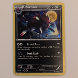 The Pokemon Company Zoroark 71/108 Dark Explorers Cracked Ice Holo Rare 2012 - Image 1