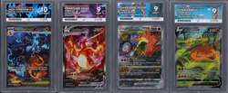 Pokemon Slabs Bundle - Charizard V, V Star, V Max & Mega X EX- ACE 10 & ACE 09 - Image 1
