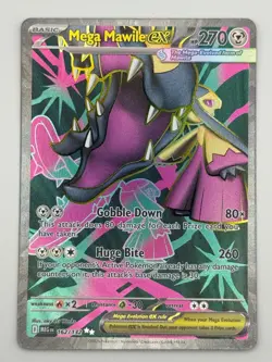 MEGA MAWILE EX 162/132 ULTRA RARE MEGA EVOLUTION POKEMON NM/M - Image 1