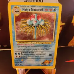 Misty's Tentacruel 10/132 Holo Rare Gym Heroes Pokemon Heavily Played - Image 1