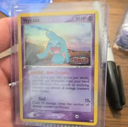 Pokemon TCG Wynaut EX Power Keepers 70/108 Reverse Holo English 50HP 2007 - Image 1