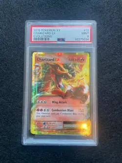 2016 Pokemon XY Evolutions Charizard EX #12/108 PSA 9 Mint CLEAN - Image 1