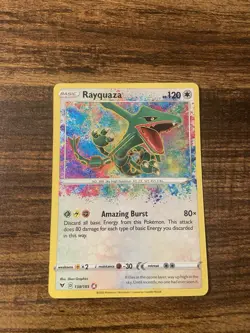 Pokemon - Rayquaza #138 Amazing Rare - 2020 SWSH Vivid Voltage - NM - Image 1
