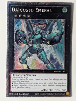 Daigusto Emeral RA04-DE163 Platinum Secret Rare DE NM YUGIOH - Image 1