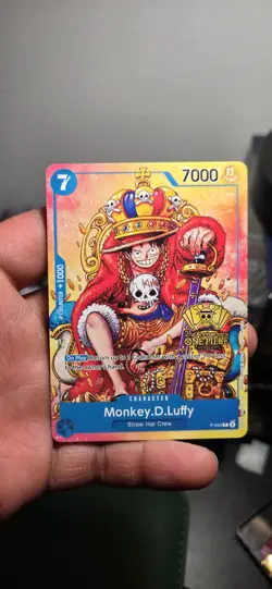 Monkey.D.Luffy (2nd Anniversary Stamped Promo) P-043 One Piece Promotion Card - Image 1