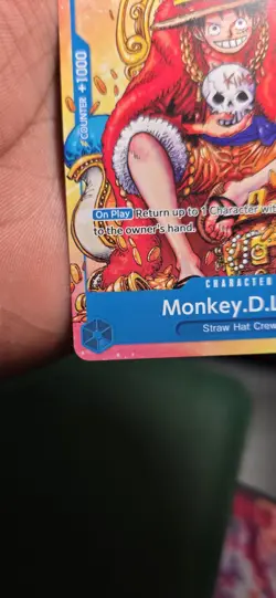 Monkey.D.Luffy (2nd Anniversary Stamped Promo) P-043 One Piece Promotion Card - Image 4