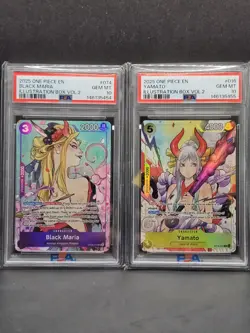 PSA 10 YAMATO & BLACK MARIA One Piece ILLUSTRATION BOX Vol. 2 Sequential Set - Image 1