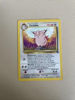 Clefable - 17/64 - Pokemon Jungle Unlimited Rare Card WOTC Vintage MP - Image 1