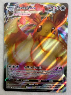 Pokemon TCG Eevee VMAX SWSH087 SWSH: Sword & Shield Promo Cards Holo Full Art - Image 1
