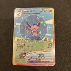 Pokemon Bubble Espeon Special Doujin Art Starry Holo Card - Image 1