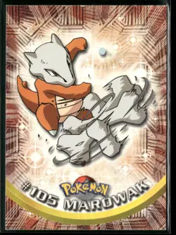 Marowak #105 Topps Trading Cards Series 2 Blue Logo Pokemon Near Mint - Image 1