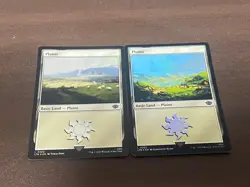 MTG Basic land (Foil) English Lord of the Rings NM 10 Card Land Set - Image 2