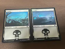 MTG Basic land (Foil) English Lord of the Rings NM 10 Card Land Set - Image 4