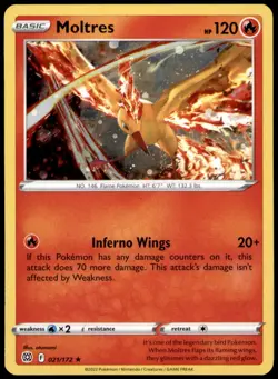 Moltres (Cosmos Holo) 021/172 Holo Miscellaneous Cards & Products Pokemon NM - Image 1