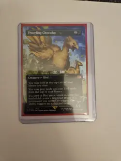 Traveling Chocobo TRACK FOIL Magic the Gathering Final Fantasy MTG - Image 1