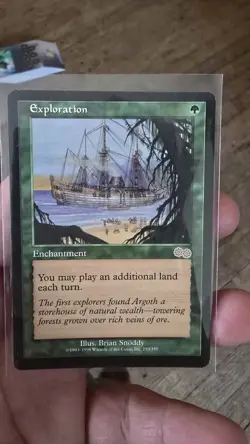 Wizards of the Coast Exploration Rare Enchantment Green Urza's Saga Regular 250… - Image 1