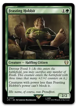 Feasting Hobbit #37 (NM) Lord of the Rings LTC Magic MTG - Image 1