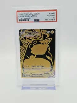 PSA 10 Pikachu Vmax TG29/TG30 Lost Origin Pokemon Secret Trainer Gallery Holo - Image 1