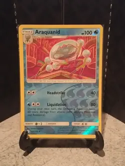 Pokemon Araquanid 65/236 SM Cosmic Eclipse Reverse Holo Uncommon NM - Image 1