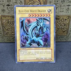 Yugioh Blue-Eyes White Dragon SKE-001 1st Edition Ultra Rare MP - Image 1