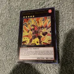 Number 61: Volcasaurus ZTIN-EN002 Ultra Rare Limited Edition YuGiOh - Image 1