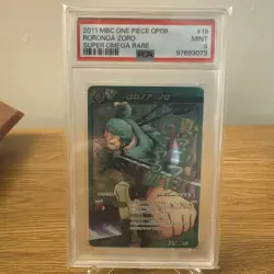 RORONOA ZORO - PSA 9 - Cardass One Piece 2011 Miracle Battle - Super Omega Rare - Image 1