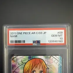 NAMI - 09 UC - 2011 One Piece AR Carddass Part 3 C/03 Japanese Vintage PSA 10 - Image 3