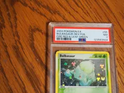 Pokemon 2004 Fire Red Leaf Green Bulbasaur Reverse Foil card, PSA 7 - Image 2