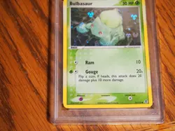 Pokemon 2004 Fire Red Leaf Green Bulbasaur Reverse Foil card, PSA 7 - Image 3