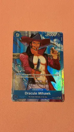 One Piece TCG Dracule Mihawk Romance Dawn OP01-070 Alt Art English Card - Image 1