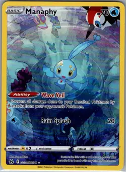 Manaphy GG06/GG70 SWSH: Crown Zenith: Galarian Gallery - Pokemon Card - NM - Image 1