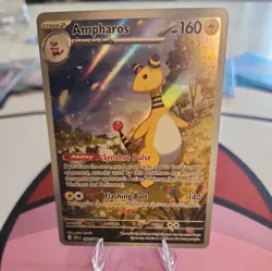 Ampharos illustration Rare 090/086 Pokemon Card Chaos Rising NM - Image 1